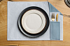 Набор Feast Mist: сервировочная салфетка и куверт, серо-голубой с нанесением логотипа