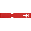 Багажная бирка Devon, красная с нанесением логотипа