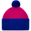 Шапка Snappy, розовая (фуксия) с синим с нанесением логотипа