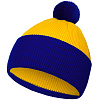 Шапка Snappy, желтая с синим с нанесением логотипа