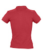 Рубашка поло женская PEOPLE 210, красная с нанесением логотипа