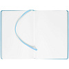 Блокнот Flex Shall, голубой с нанесением логотипа
