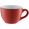 Чайная пара Cozy Morning, красная с белым с нанесением логотипа