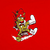 Толстовка «Ну, накати!», красная с нанесением логотипа