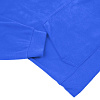 Худи флисовое унисекс Manakin, ярко-синее с нанесением логотипа