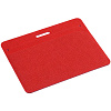 Чехол для карточки с ретрактором Devon, красный с нанесением логотипа