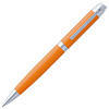 Ручка шариковая Razzo Chrome, оранжевая с нанесением логотипа