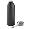 Спортивная бутылка для воды Rio, черная с нанесением логотипа