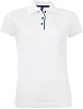 Рубашка поло женская PERFORMER WOMEN 180 белая с нанесением логотипа