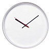 Часы настенные ChronoTop, серебристые с нанесением логотипа