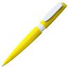Ручка шариковая Calypso, желтая с нанесением логотипа