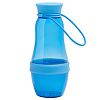 Бутылка для воды Amungen, синяя с нанесением логотипа