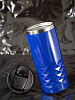 Термостакан Prism, синий с нанесением логотипа