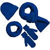 Варежки Nordkyn, синие с нанесением логотипа