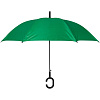 Зонт-трость Charme, зеленый с нанесением логотипа