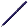 Ручка шариковая Euro Chrome, синяя с нанесением логотипа