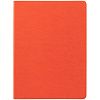Блокнот Verso в клетку, оранжевый с нанесением логотипа