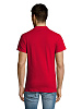 Рубашка поло мужская SUMMER 170, красная с нанесением логотипа