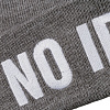 Шапка No Idea, серая с нанесением логотипа