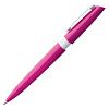 Ручка шариковая Calypso, розовая с нанесением логотипа