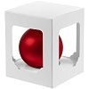 Елочный шар Gala Matt в коробке, 6 см, красный с нанесением логотипа