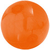 Надувной пляжный мяч Sun and Fun, полупрозрачный оранжевый с нанесением логотипа