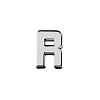 Элемент брелка-конструктора «Буква Я» с нанесением логотипа