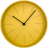Часы настенные Ozzy, желтые с нанесением логотипа