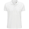 Рубашка поло мужская Planet Men, белая с нанесением логотипа