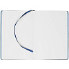 Блокнот Flex Shall, синий с нанесением логотипа