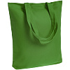 Холщовая сумка Avoska, ярко-зеленая с нанесением логотипа