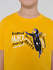 Футболка детская «Гидонисты», желтая с нанесением логотипа