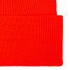 Шапка Real Rib, красно-оранжевая с нанесением логотипа