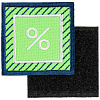 Шеврон на липучке «Проценты» с нанесением логотипа
