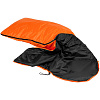 Спальный мешок Capsula, оранжевый с нанесением логотипа