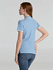 Рубашка поло женская Practice Women 270, голубая с белым с нанесением логотипа