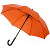 Зонт-трость Magic с проявляющимся цветочным рисунком, оранжевый с нанесением логотипа