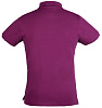 Рубашка поло стретч мужская EAGLE, лиловая с нанесением логотипа