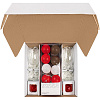 Набор Merry Moments для шампанского, красный с нанесением логотипа