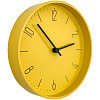 Часы настенные Silly, желтые с нанесением логотипа
