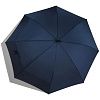 Зонт-трость Fiber Move AC, темно-синий с серым с нанесением логотипа