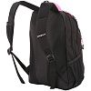 Рюкзак школьный Swissgear, черный с розовым с нанесением логотипа