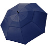 Зонт-трость Fiber Golf Air, темно-синий с нанесением логотипа