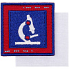 Шеврон на липучке «Микроскоп» с нанесением логотипа