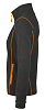 Куртка женская NOVA WOMEN 200, темно-серая с оранжевым с нанесением логотипа