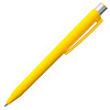 Ручка шариковая Delta, желтая с нанесением логотипа