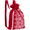 Сумка-рюкзак Onego, красная с нанесением логотипа