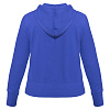 Толстовка женская Hooded Full Zip ярко-синяя с нанесением логотипа