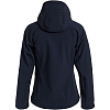 Куртка женская Hooded Softshell темно-синяя с нанесением логотипа