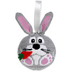 Елочный шар «Заяц с морковкой» с нанесением логотипа
